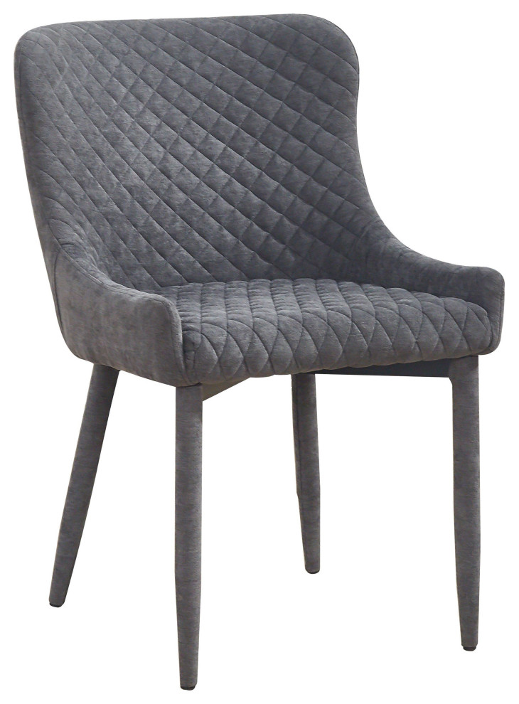 Draco Grey Chair   Grey   Midcentury   Dining Chairs   by First of a Kind USA Inc  Houzz