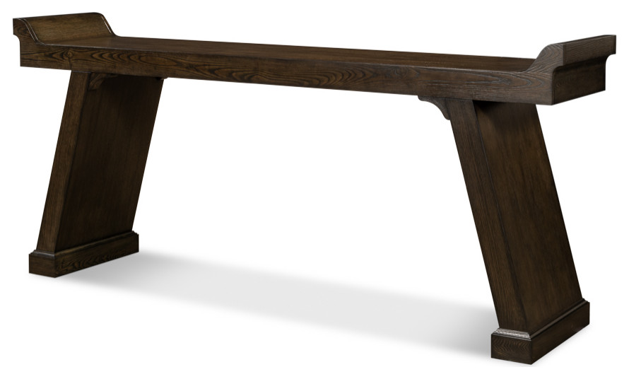 Suspension Console Table Extra Long Artisan Gray   Transitional   Console Tables   by Sideboards and Things  Houzz