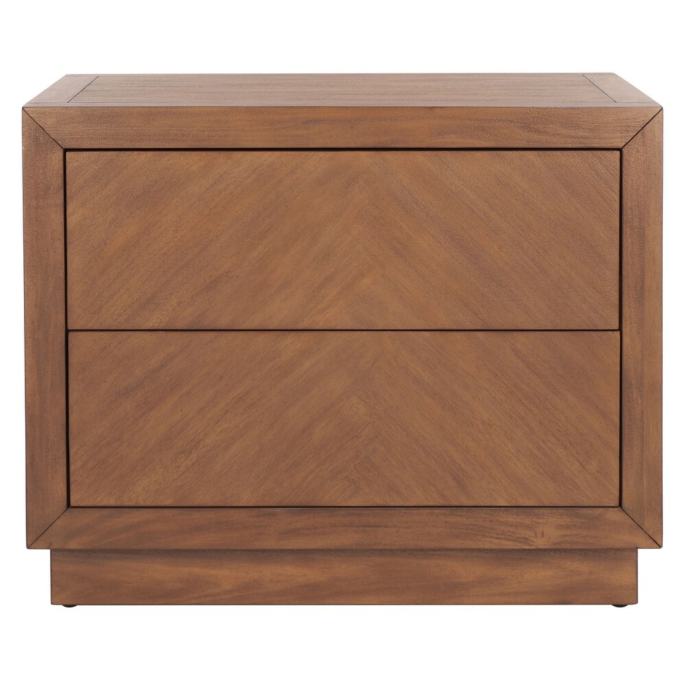 SAFAVIEH Couture Steve 2 Drawer Wood Nightstand