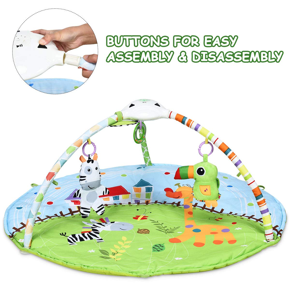 Baby 5-in-1 Farm Exploration Activity Gym Play Mat