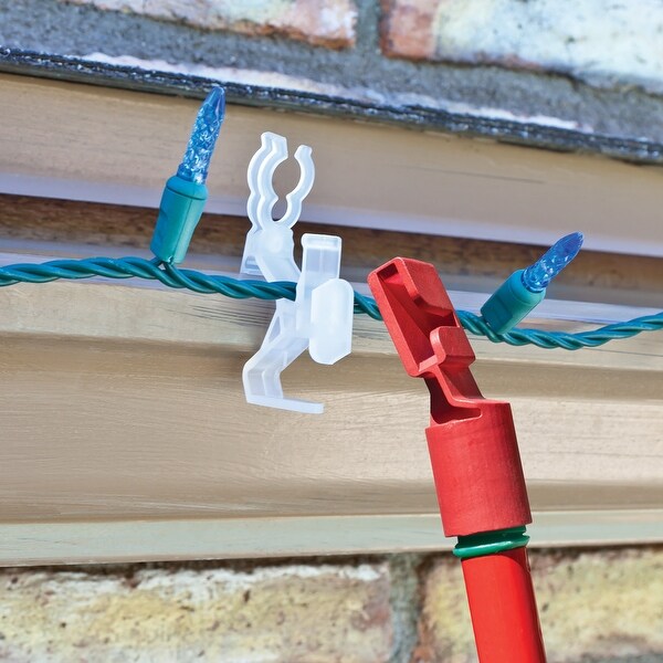 Set of 75 Ladderless Gutter and Shingle Christmas Light Clips