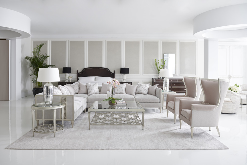 Fret Knot LAF Loveseat   Transitional   Loveseats   by Caracole  Houzz