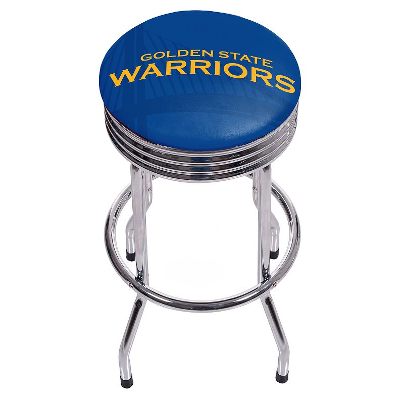 Golden State Warriors Padded Ribbed Bar Stool