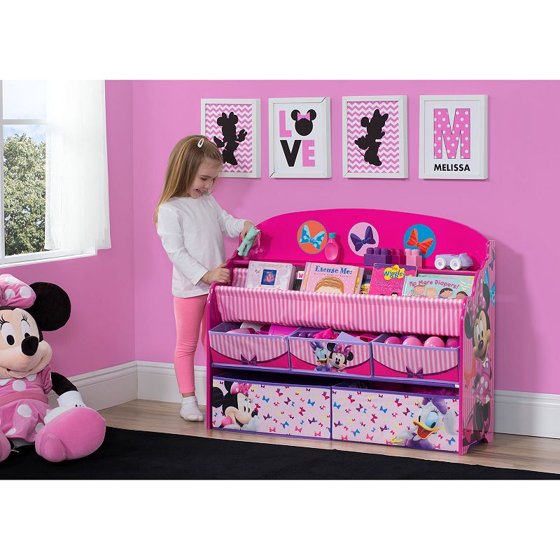 Disney's Minnie Mouse Deluxe Book and Toy Organizer by Delta Children