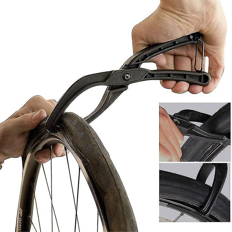 Bike Tire Lever， Bike Tire Pick Tool Nylon Mountain Bike Tire Clamp Tire Repair Pliers The Black