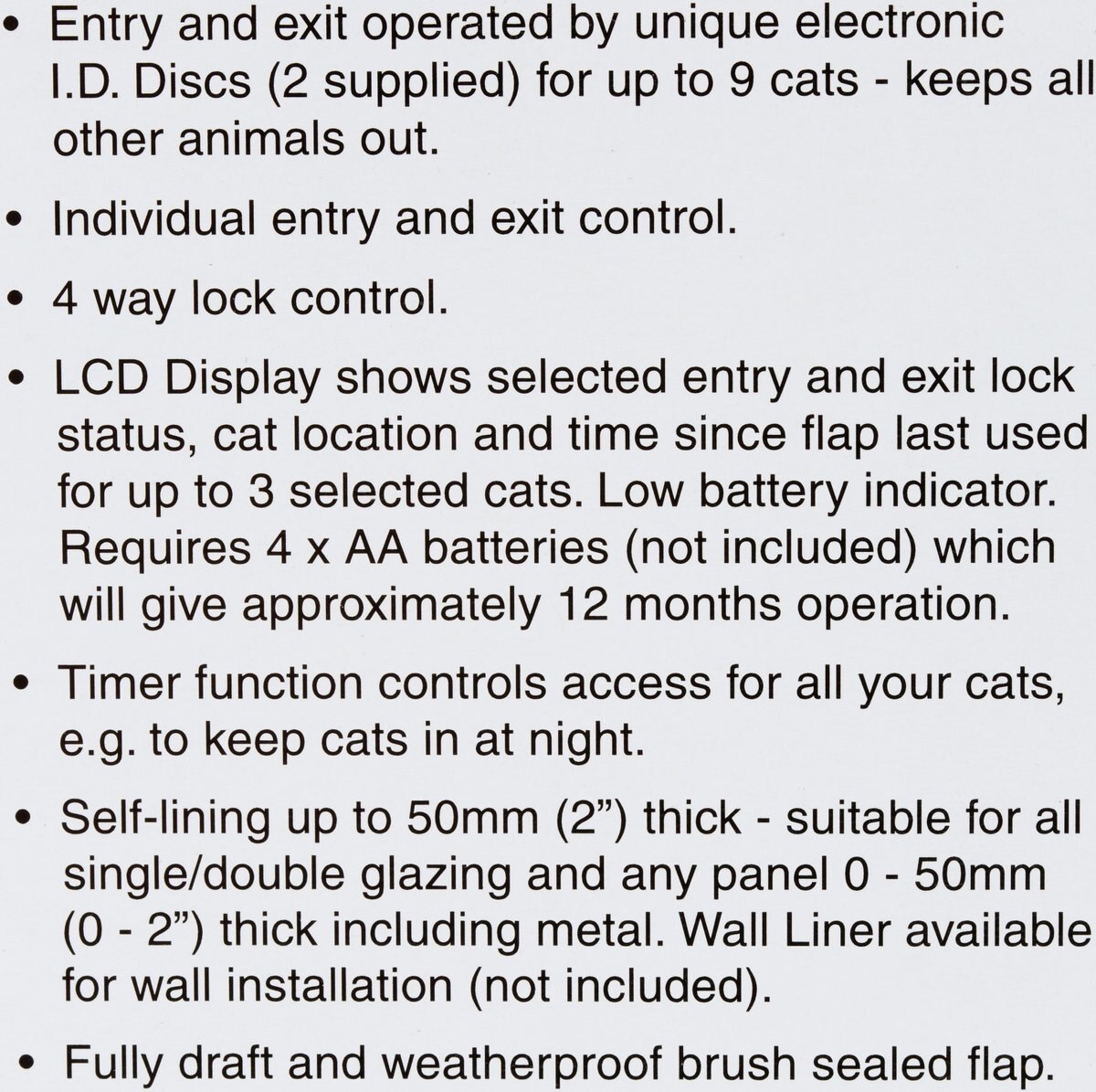 Cat Mate Elite Super Selective I.D. Disc Cat Flap