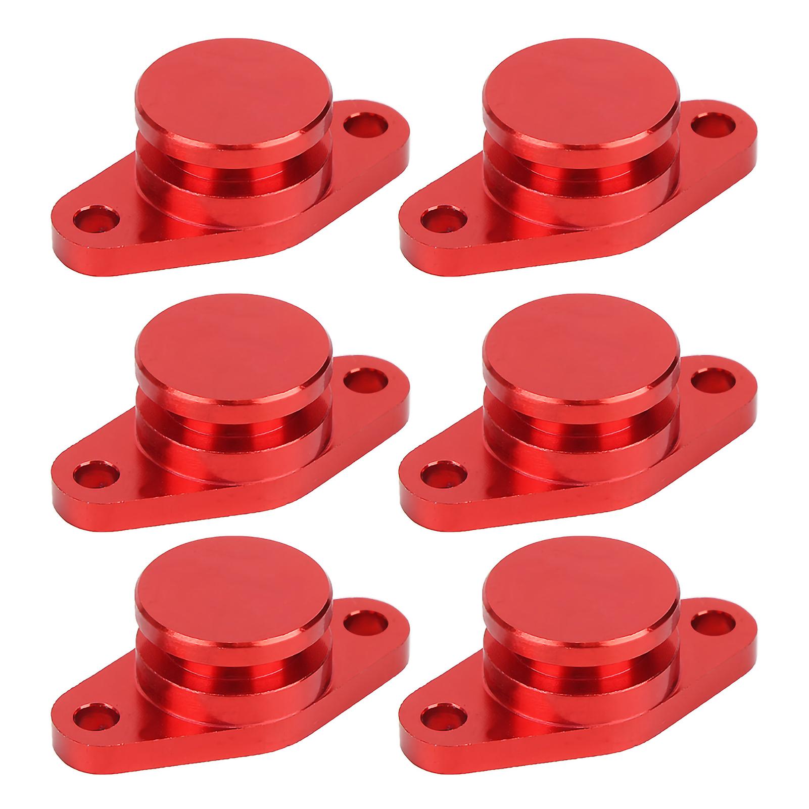 6x22mm Engine Swirl Flaps Delete Blanking Plugs With Rubber Gaskets Fit For M57/m57d25(red)