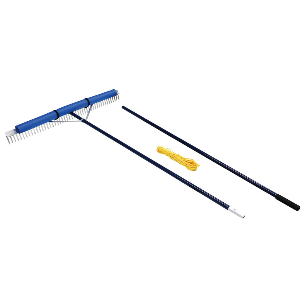 Extreme Max 3005.4254 48" Floating Weed Lake Rake with 11' Extension Handle and 50' Rope