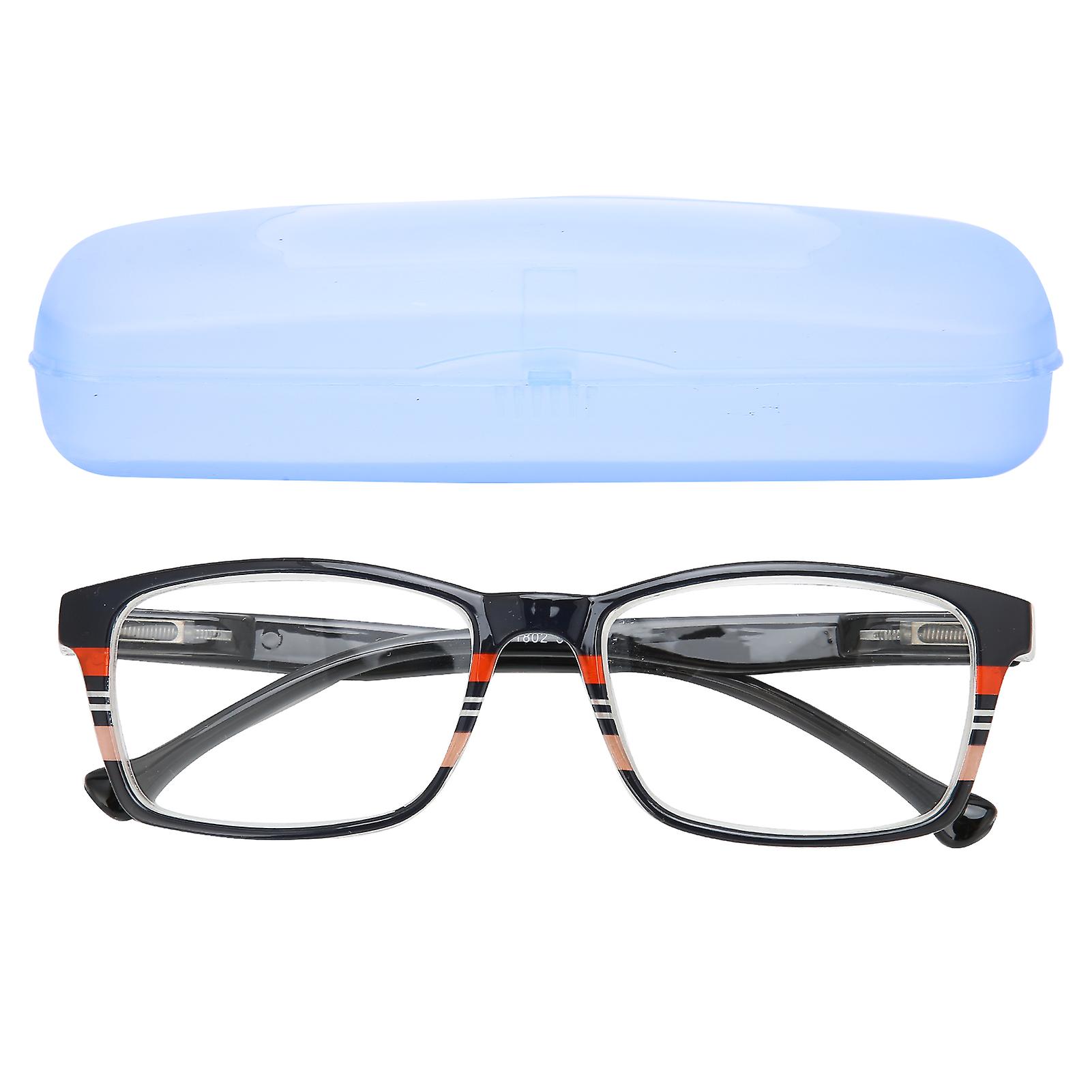 Unisex Elderly Reading Glasses High Definition Eye Glasses Spectacles With Storage Box+350