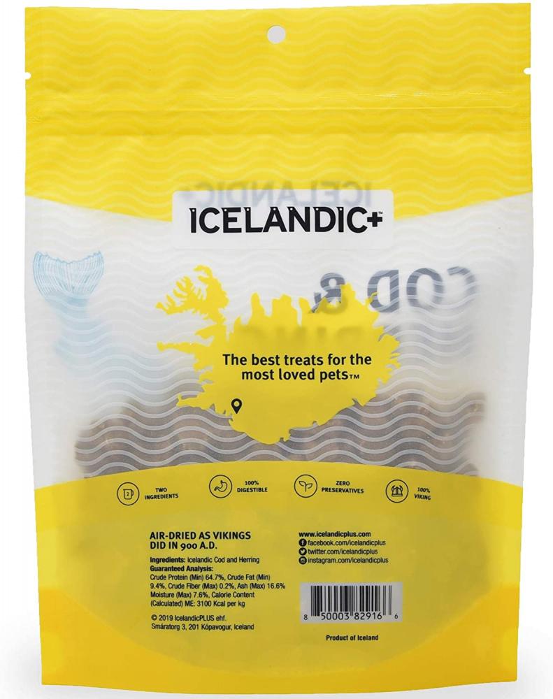 Icelandic+ Cod and Herring Combo Bites Fish Dog Treats