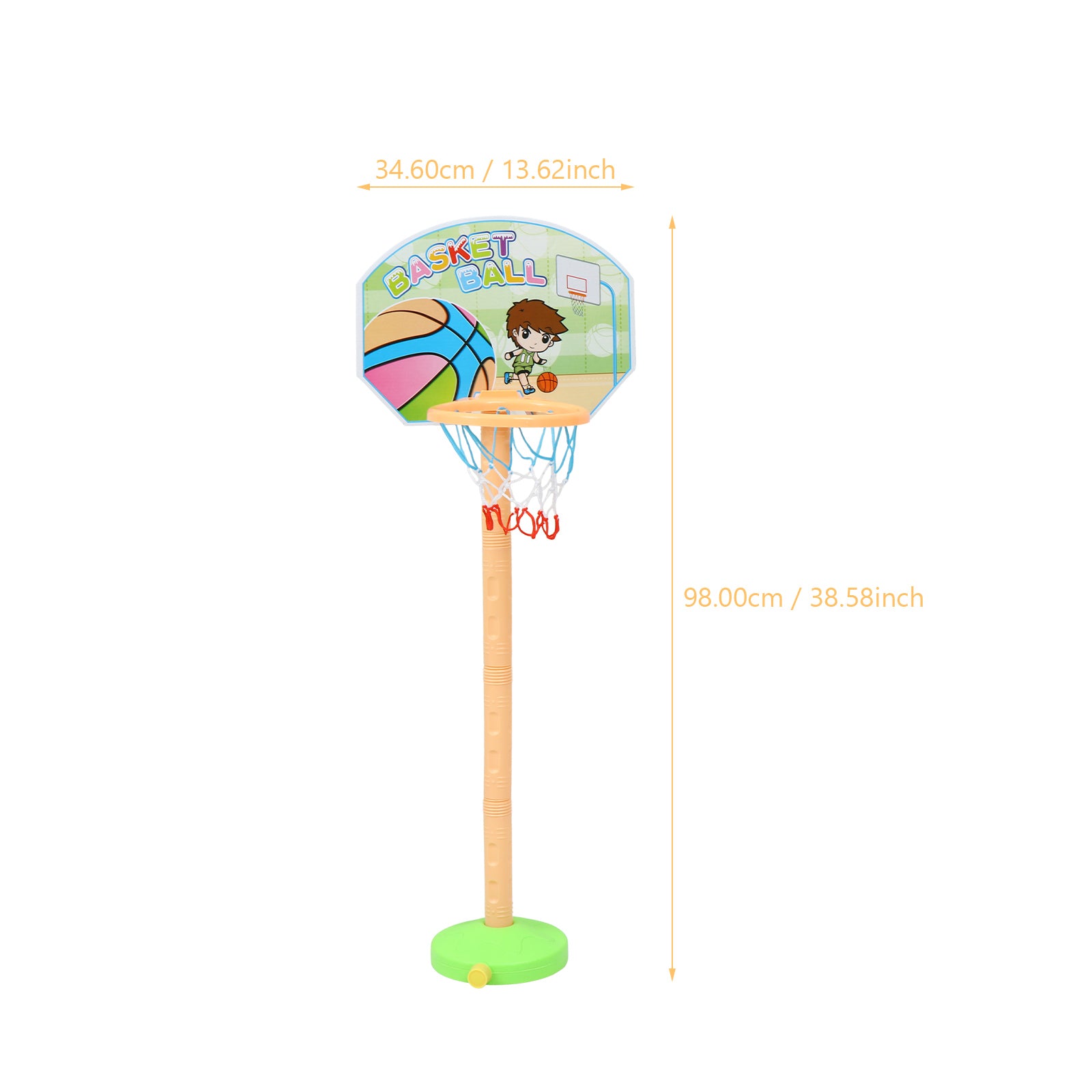 NUOLUX  Basketball Kids Toy Toys Basketball Hoop Toddler Stand Mini Indoor Children Sports Game Ring Adjustable Goal Game