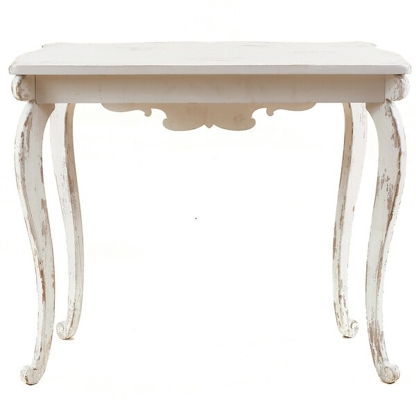 Vintage Off White Wood Console and Entry Table - 32