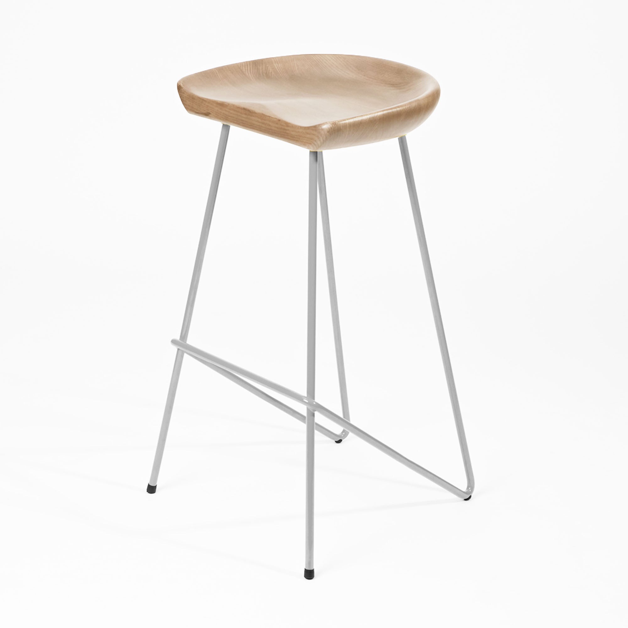 Solid Wood Bar Stool Ws-034E-W-Leg