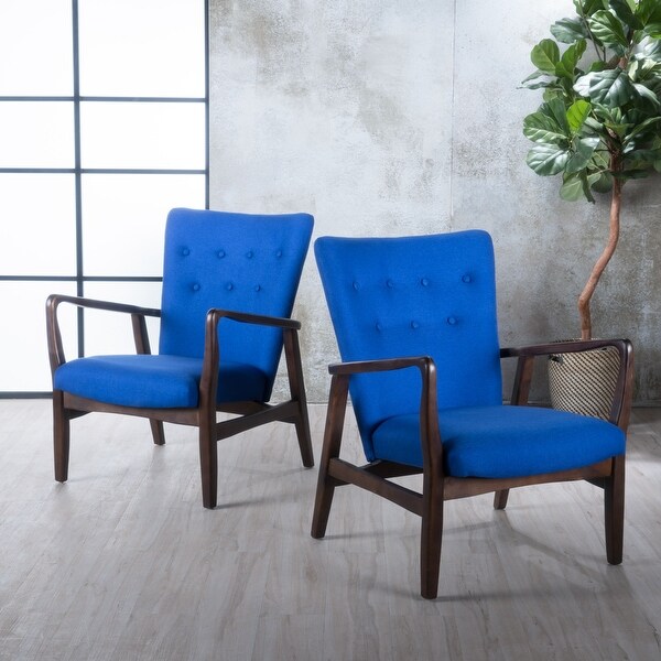 Becker Fabric Arm Chair (Set of 2) by Christopher Knight Home