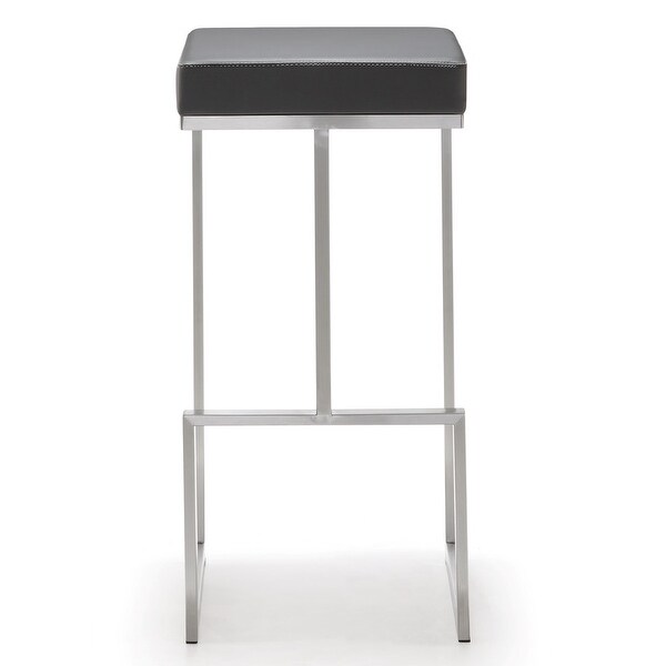 Ferrara Stainless Steel Barstool (Set of 2)