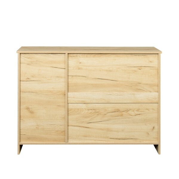 43-inch Wood Sideboard with 2 Drawers