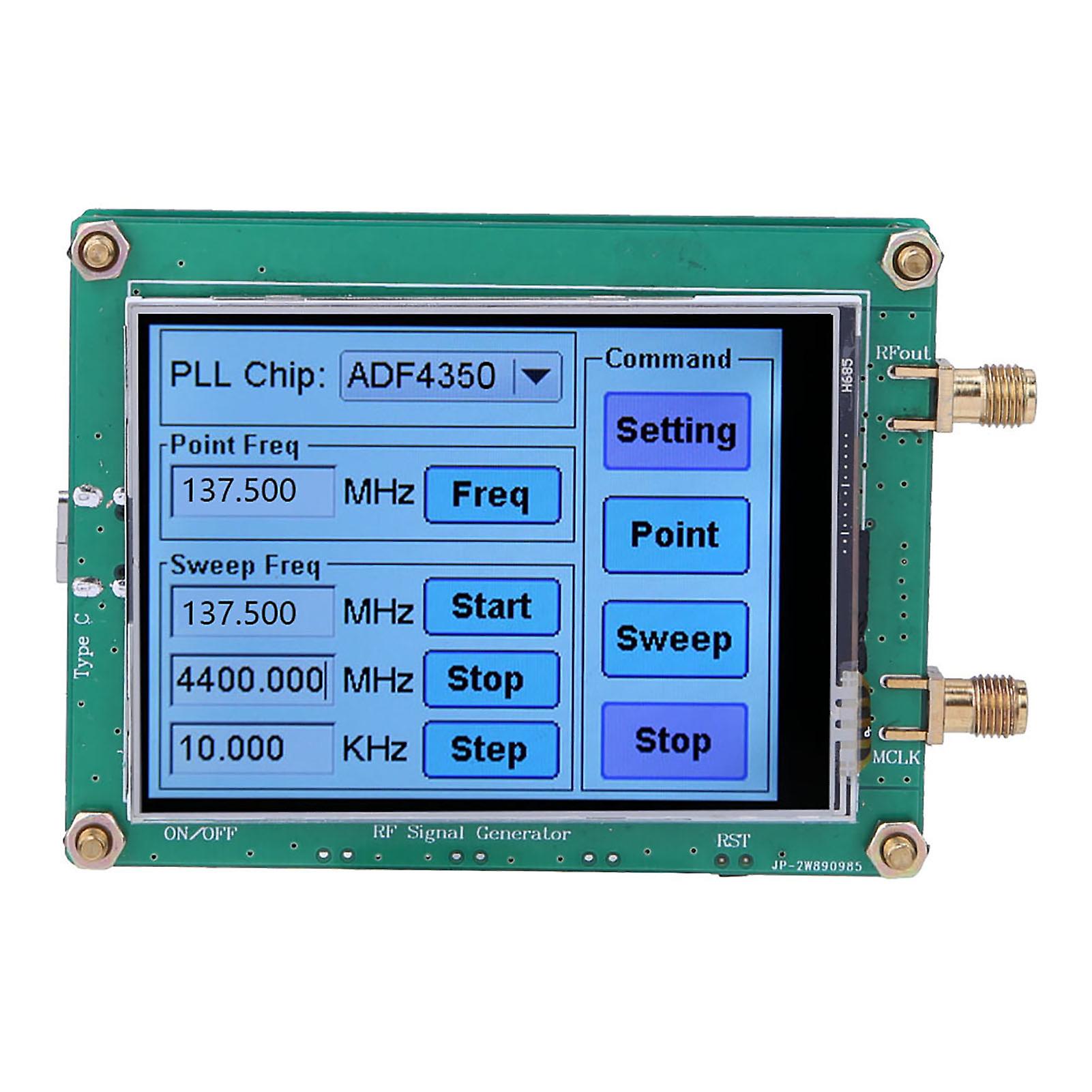 Signal Generator Full Touch Screen Rf Sweep Frequency Pc Control With Data Cable Adf4350/ Adf4351