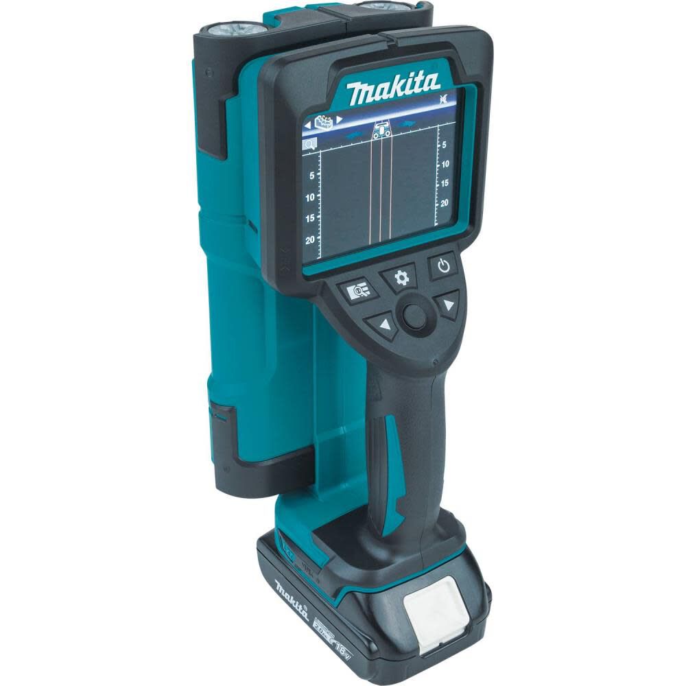 Makita 18V LXT LithiumIon Cordless Multi-Surface Scanner Kit (2.0Ah) with Interlocking Storage Case DWD181R1J from Makita