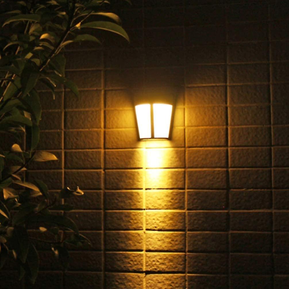 1pcs Solar Wall Light Outdoor Solar Light Garden Light Waterproof Garden Light Fence Light Warm Ligh