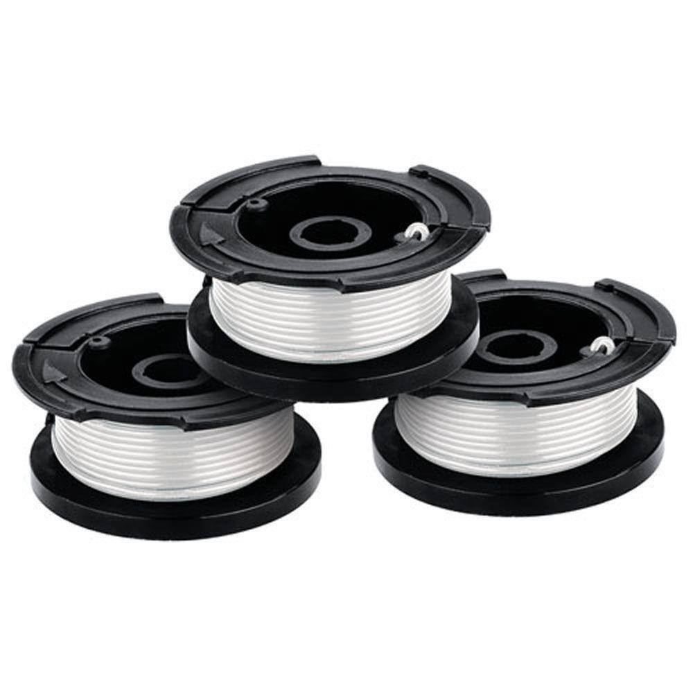 BLACK+DECKER 0.065 in. x 30 ft. Replacement Single Line Automatic Feed Spools AFS for Electric String Grass TrimmerEdger (3-Pack) AF-100-3ZP  1