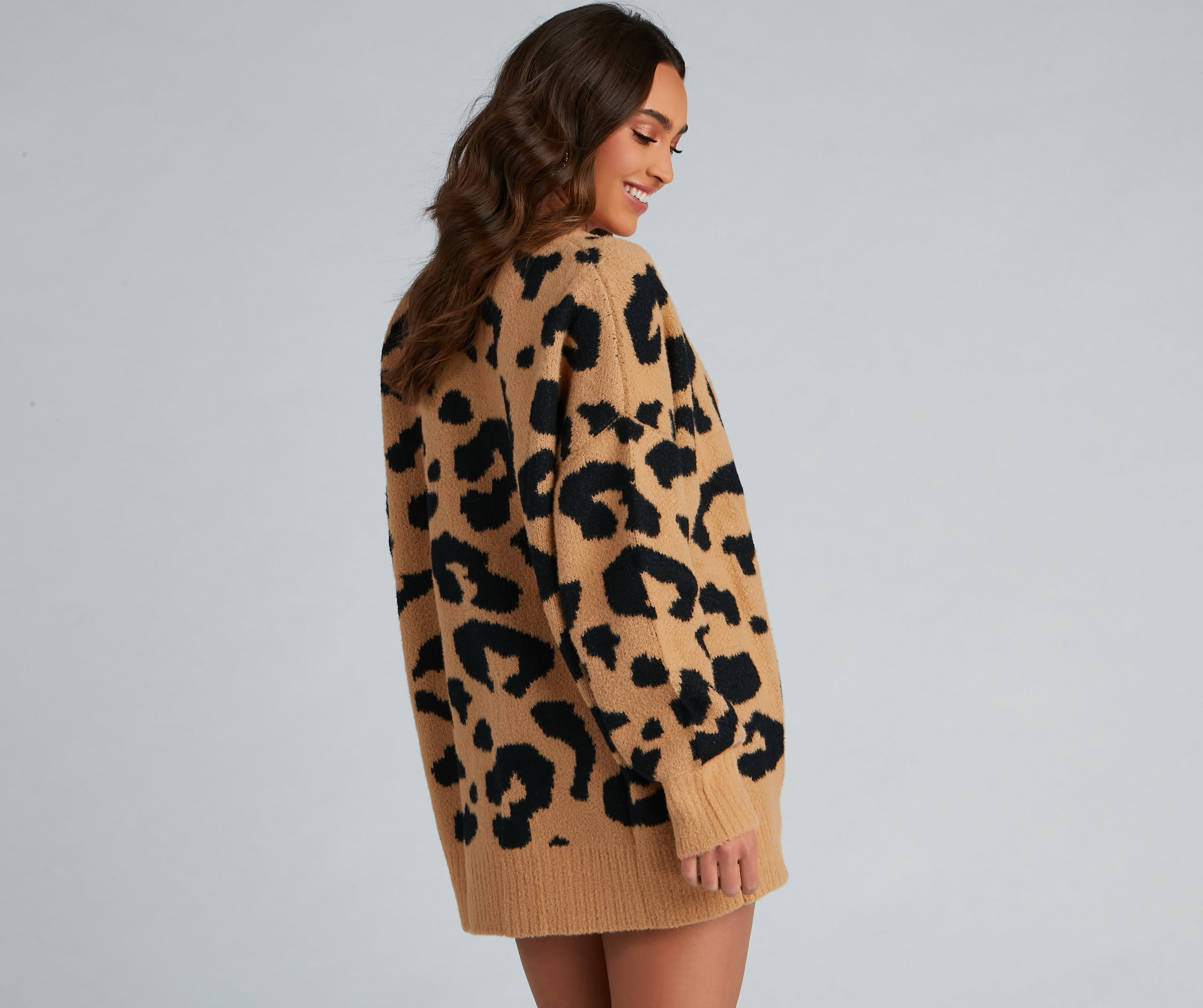 Cozy Vibes Leopard Print Cardigan