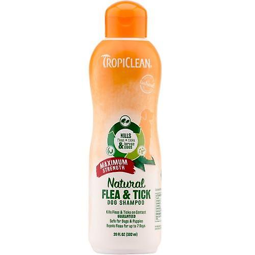 Tropiclean Natural Maximum Strength Flea and Tick Dog Shampoo