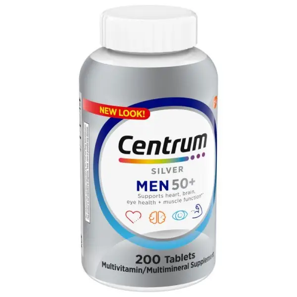 Centrum 200-Count Silver Multivitamin for Men 50 Plus