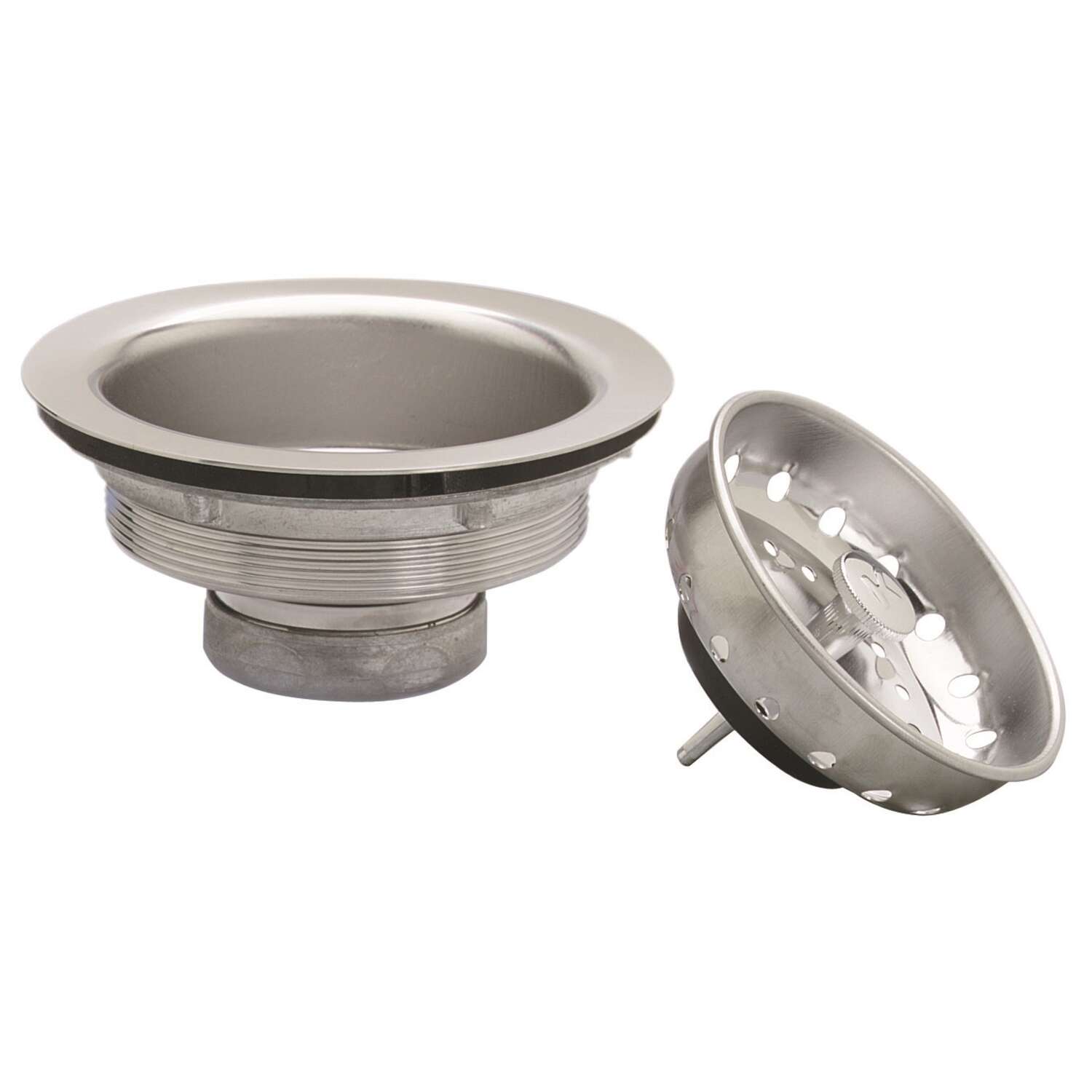 Plumb Pak Chrome Plastic/Stainless Steel Sink Strainer