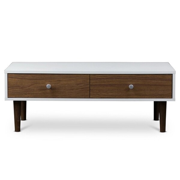 Gemini Wood Contemporary Mid-century Style Coffee Table