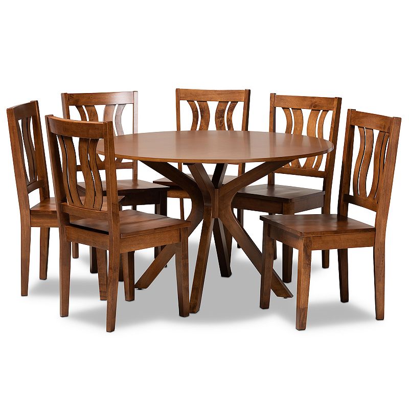 Baxton Studio Mare Dining 7-piece Set