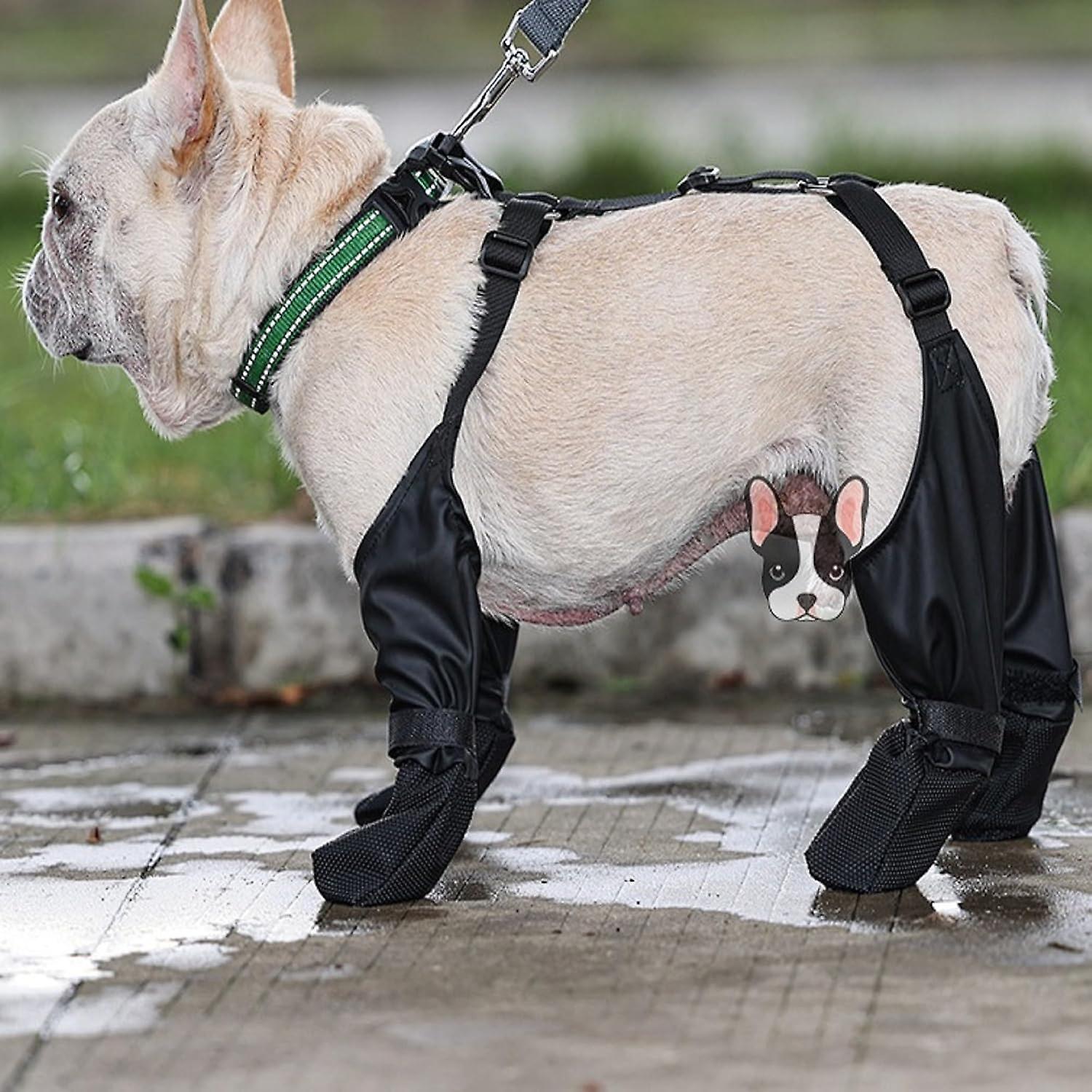 Dog Rain Boots Outdoor Dog Shoes Dog Boots Dog Suspender Boots Winter Paw Protector For Winter Snowy Day， Outdoor Walking