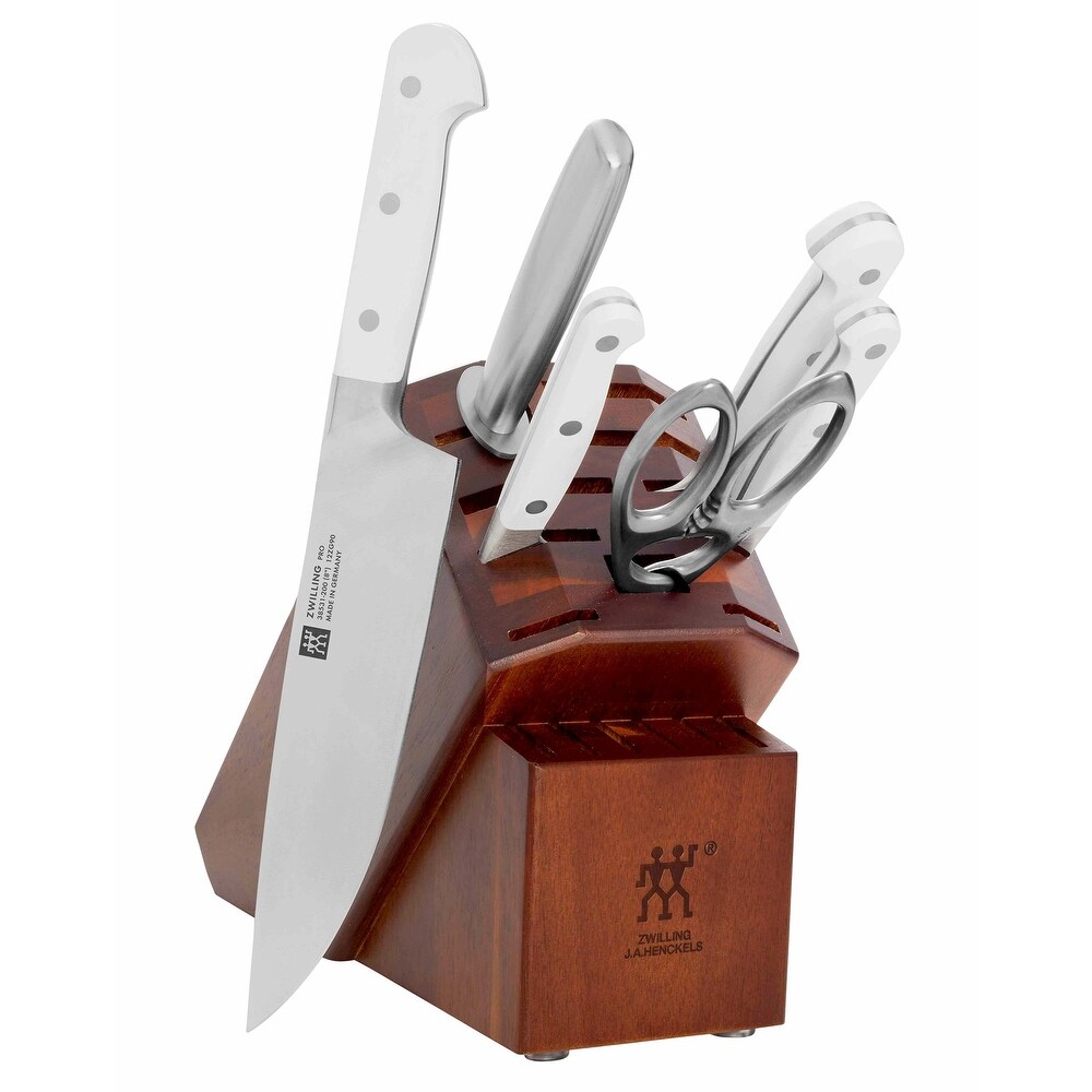 ZWILLING Pro Le Blanc 7 pc Knife Block Set
