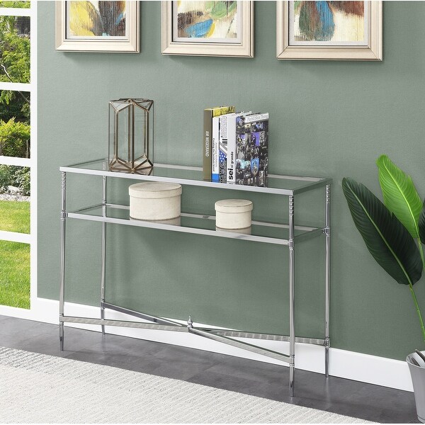 Silver Orchid Dynasty Console Table