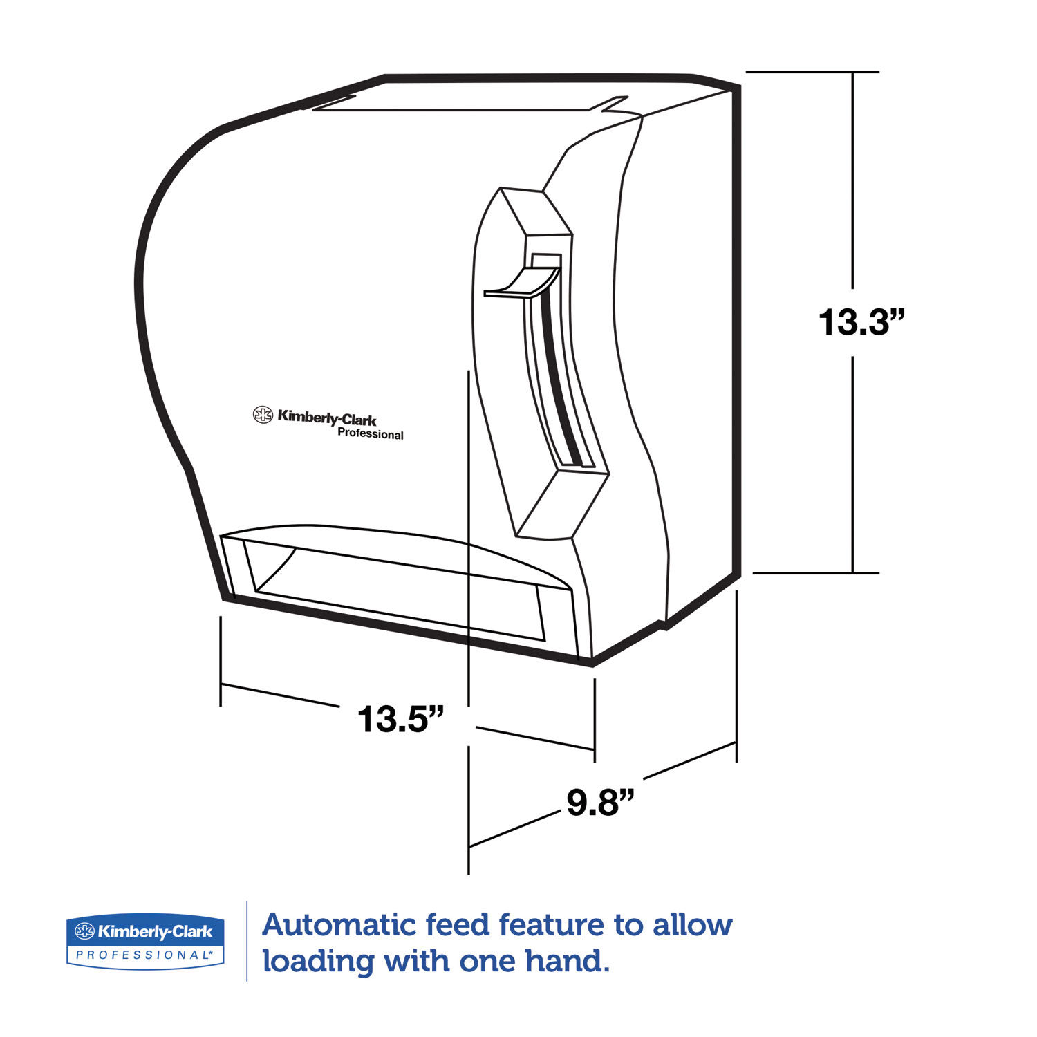 Lev-R-Matic Roll Towel Dispenser by Kimberly-Clark Professional* KCC09765