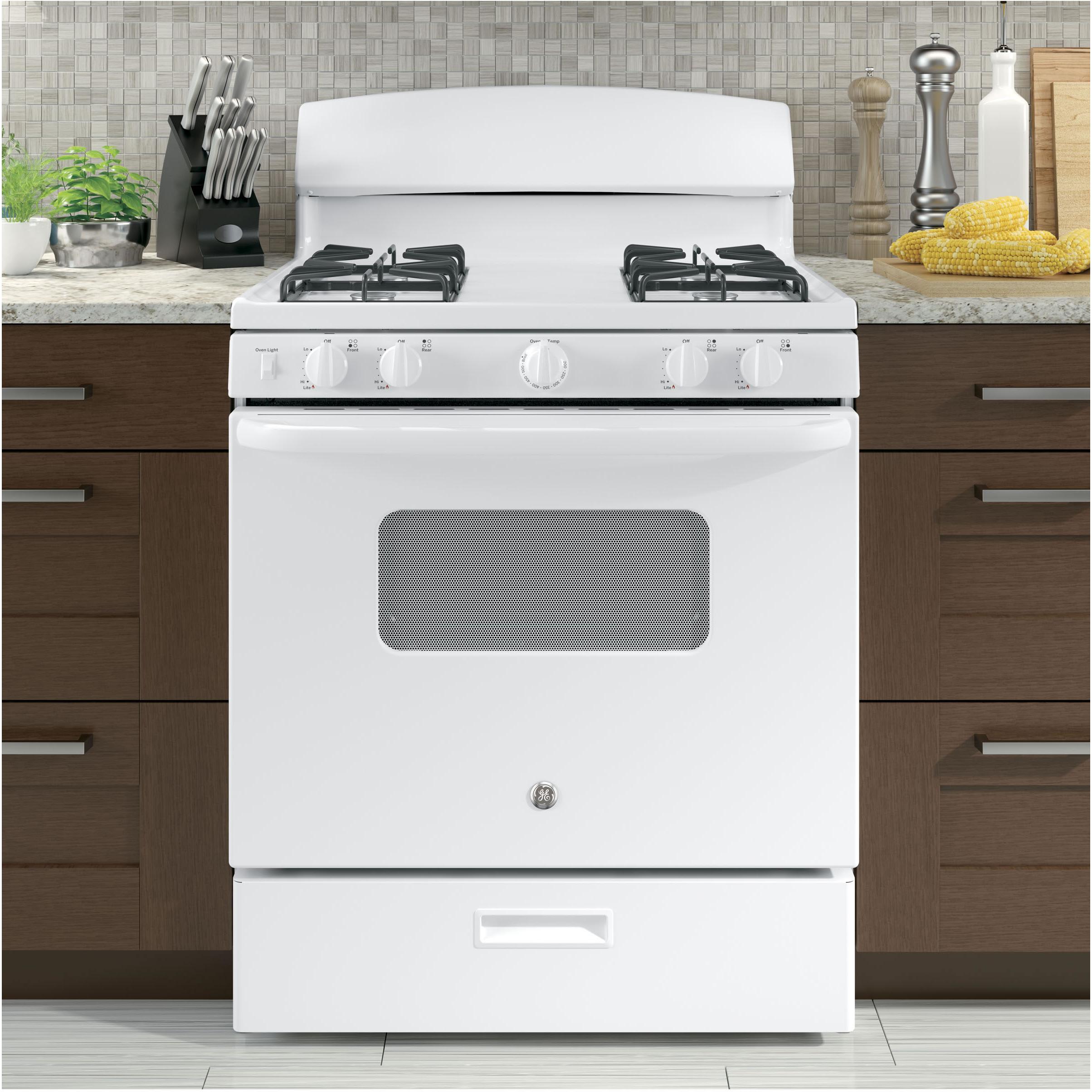 GE 30-inch Freestanding Gas Range JCGBS10DEMWW