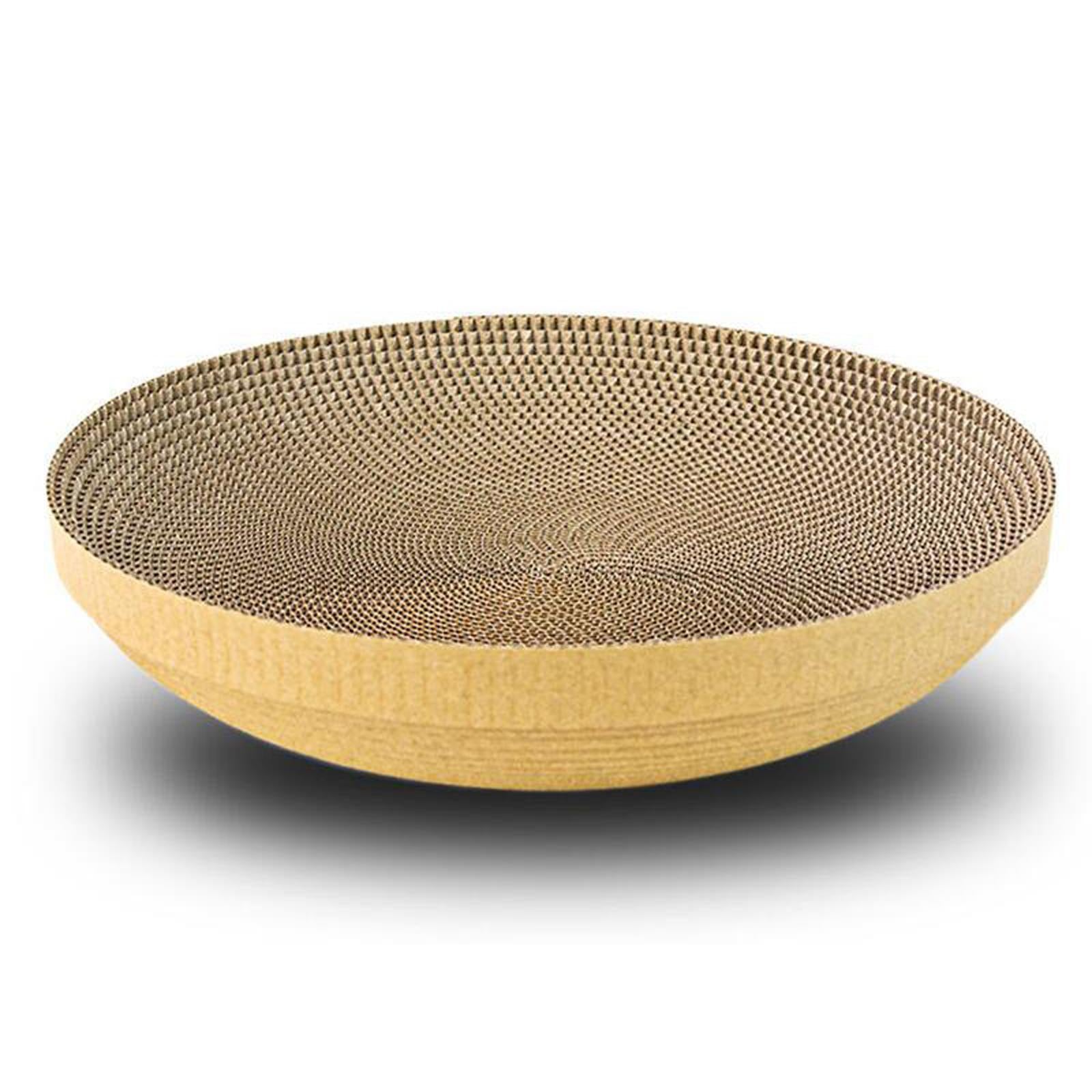 37cm Cat Scratcher Cardboard Scratch Pad Corrugated Scratching Bed Interactive