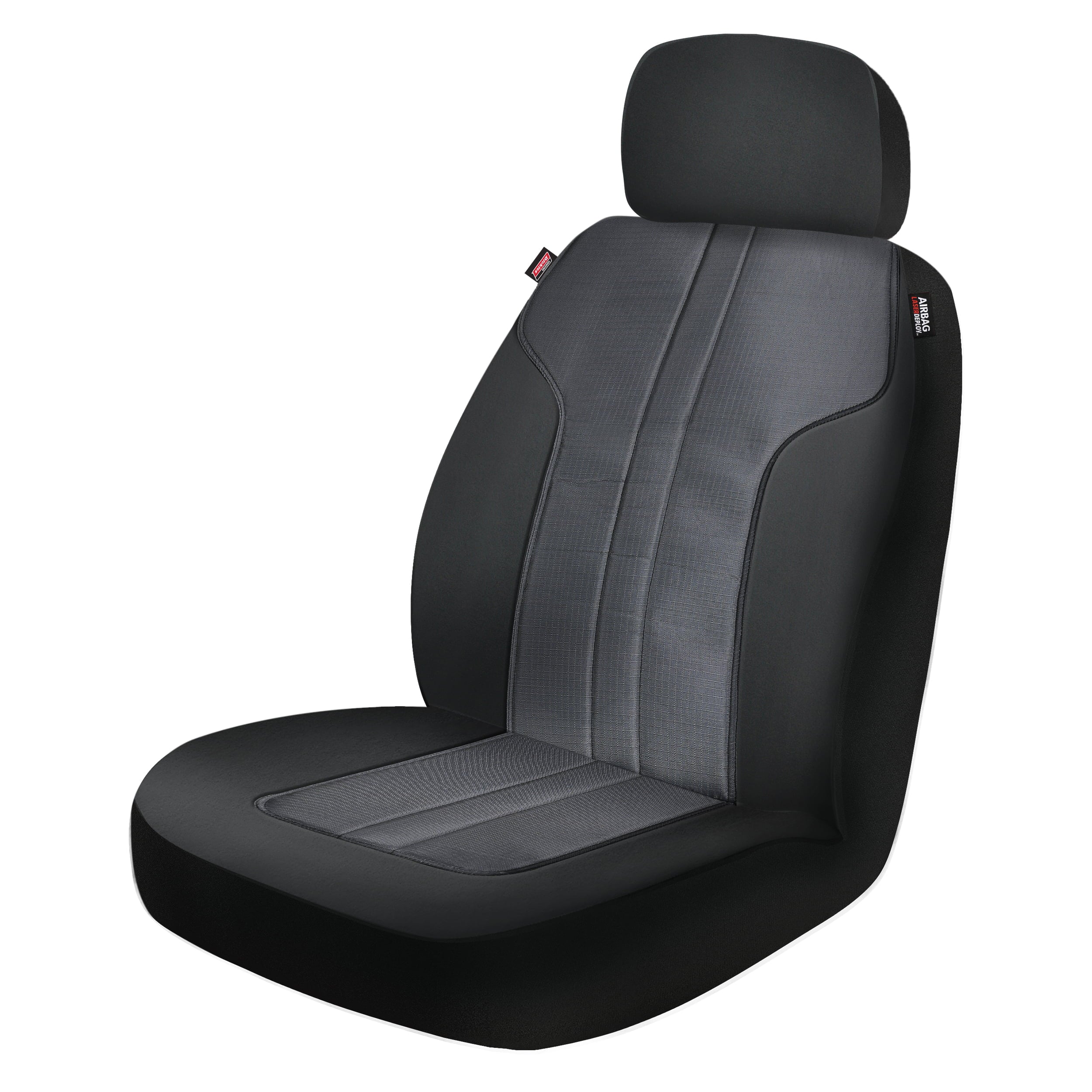 Genuine Dickies 2 Piece Zermatt Car Seat Covers Black Gray， 40317WDI