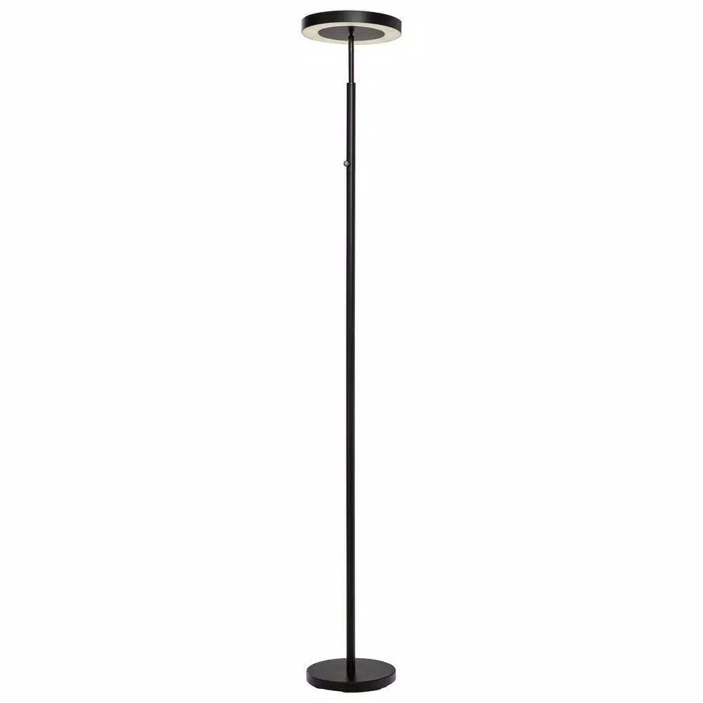 Hampton Bay 71.65 in. Black LED Floor Lamp AL53547BK