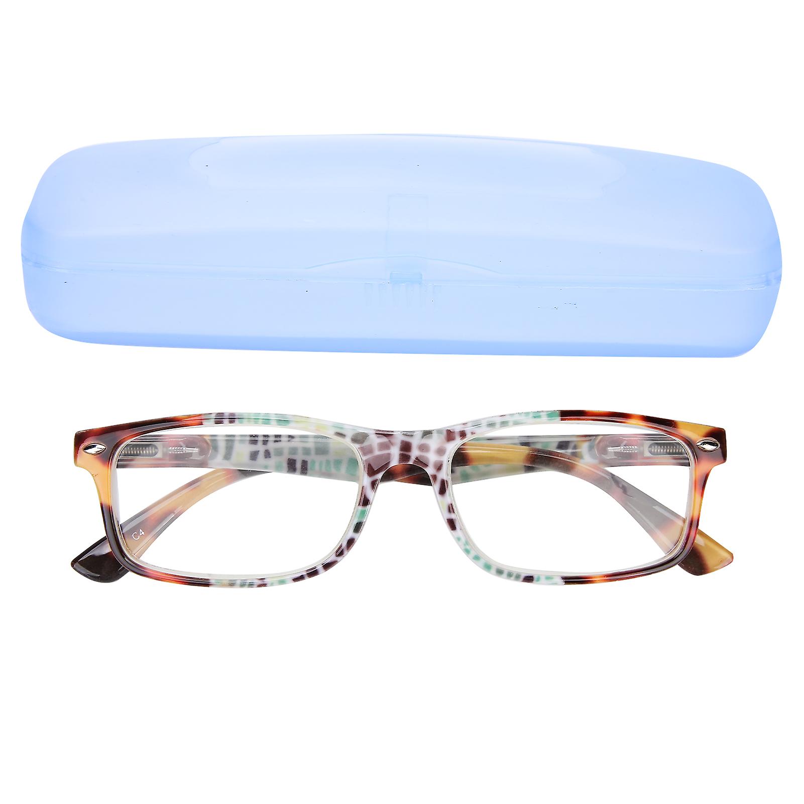 Unisex Simple Fashionable Reading Glasses Blue Light Blocking Presbyopic Glasses+100