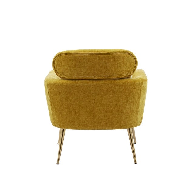 Modern Chenille Accent Chair Armchair Upholstered Reading Chair