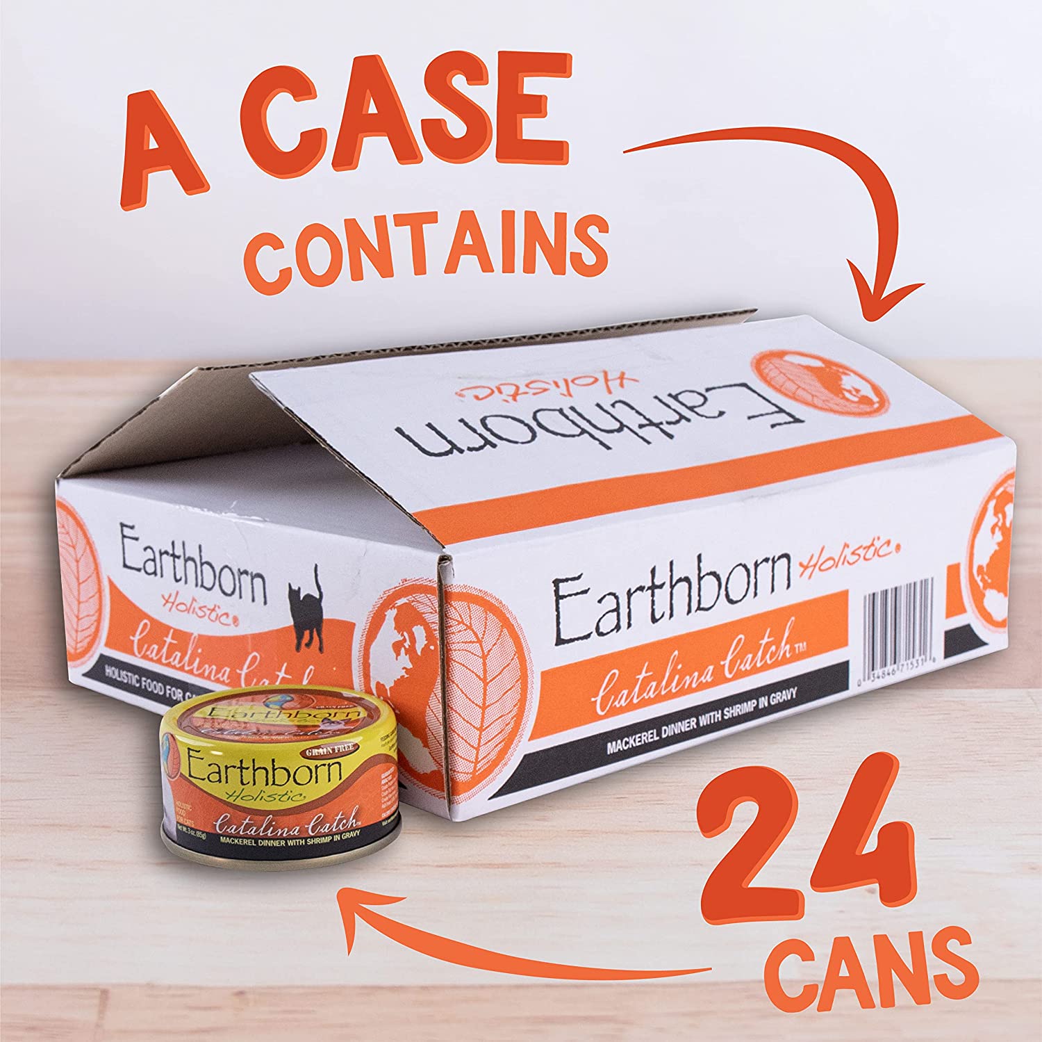 Earthborn Holistic Catalina Catch Grain Free Canned Cat Food 3-oz， case of 24