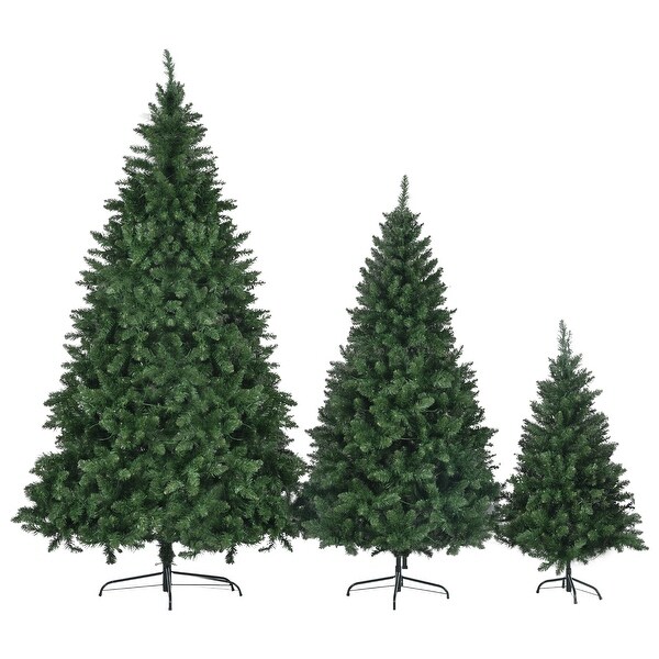 PreLit Artificial Christmas Tree Set with Warm Lights (4FT，6FT，8FT)