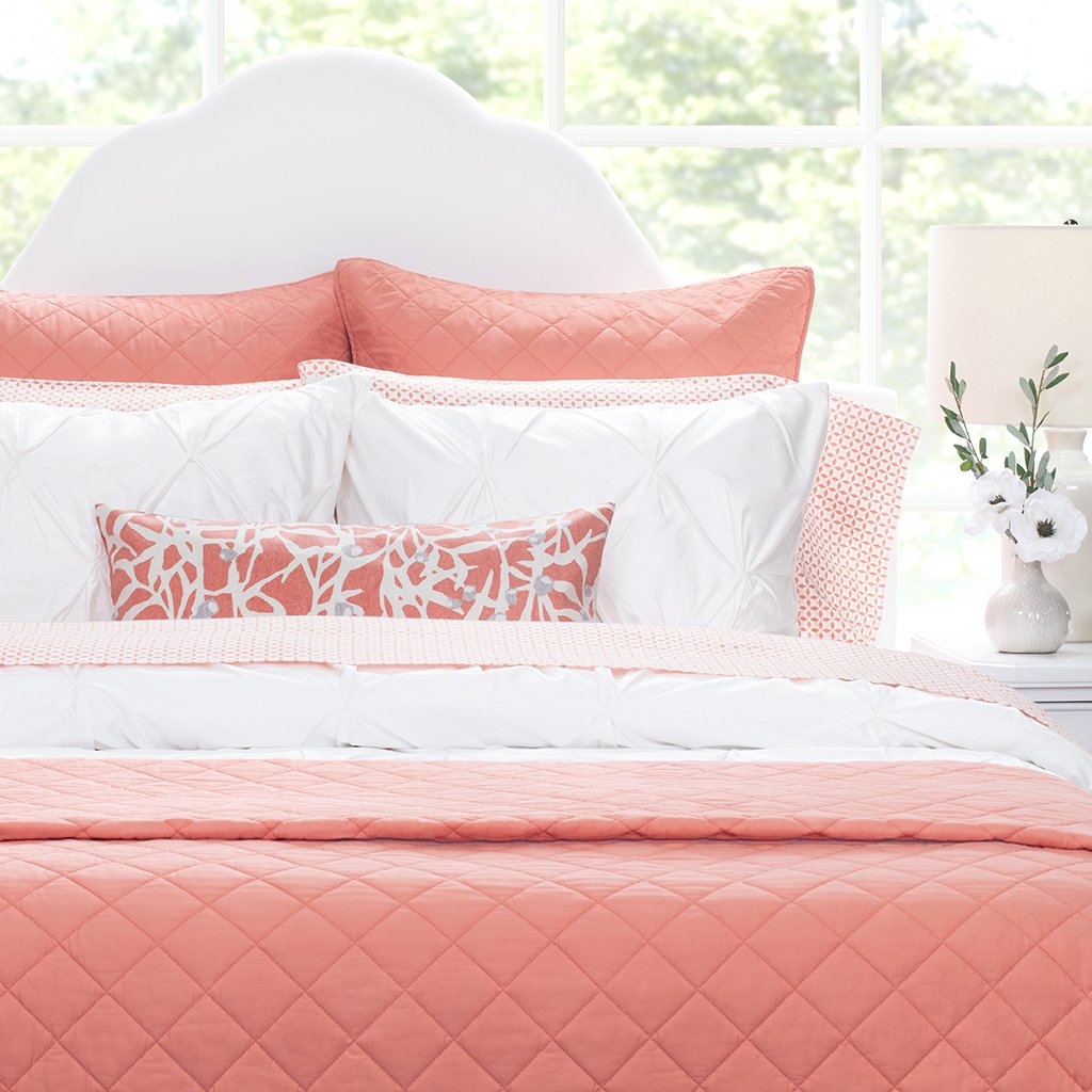 Coral Diamond Quilt