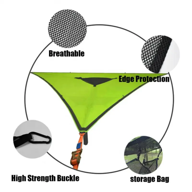 Polar Everest Triangle Hammock Bed Camping accessories Folding Double Hanging Swing Outdoor Hammock with Portable bag