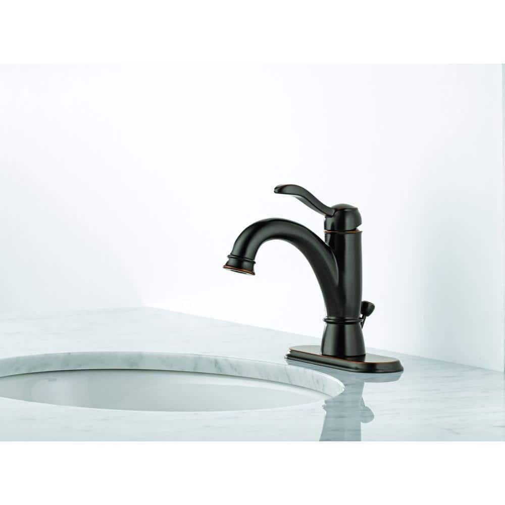 Delta Porter Single Hole SingleHandle Bathroom Faucet in Oil Rubbed Bronze