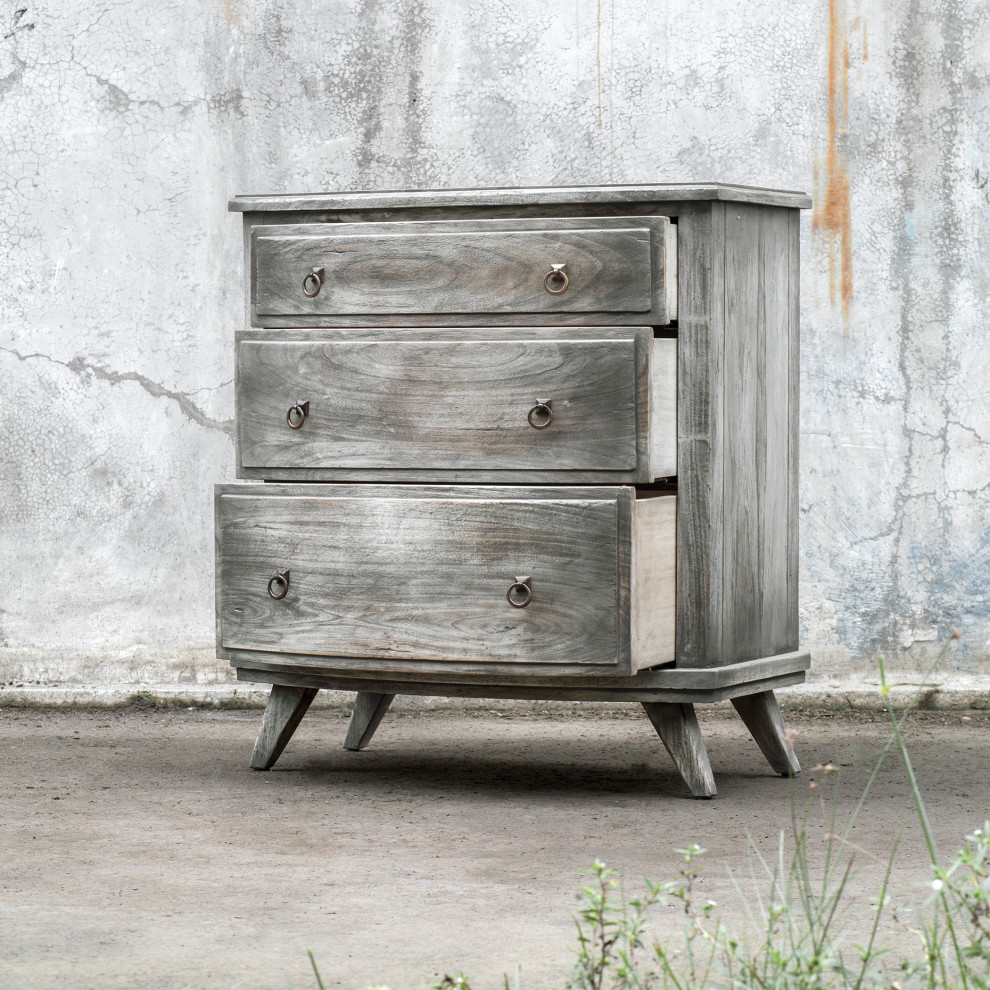 Uttermost Jacoby Driftwood Accent Chest   Midcentury   Accent Chests And Cabinets   by Buildcom  Houzz