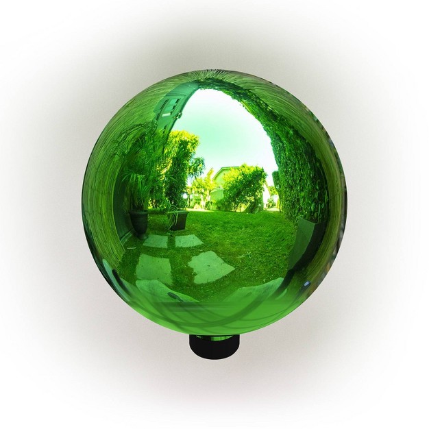 Glass Gazing Globe Green Alpine Corporation