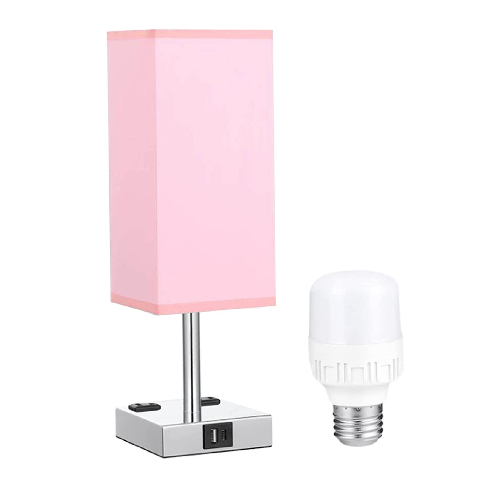 Table Lamp With Bulb Romantic Gift Bedside Lamp For Living Room Bedroom Home Pink