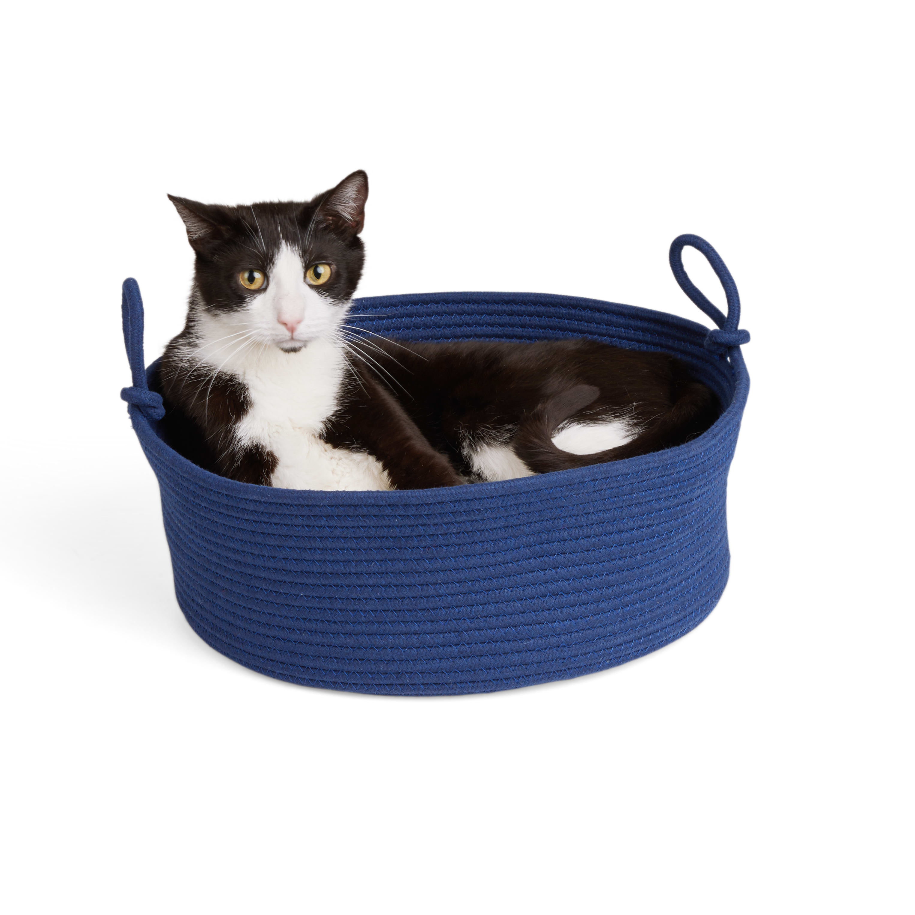 EveryYay Navy Basket Cat Bed， 16