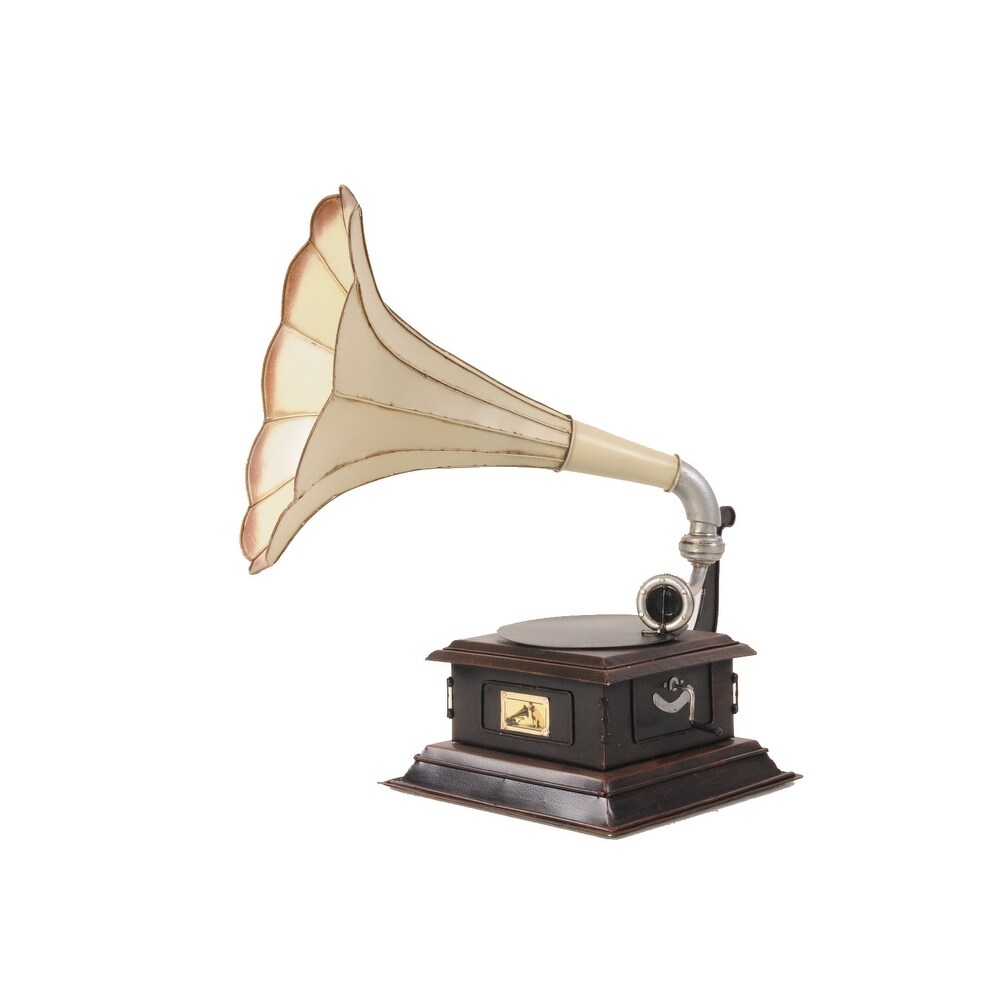 c1911 HMV Gramophone Built to Scale Model Sculpture   15.5\